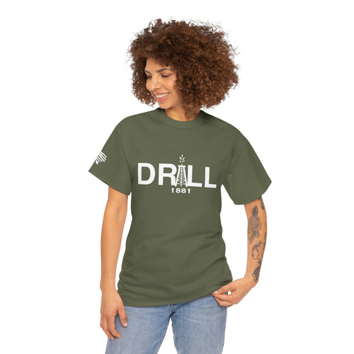 Drill Basic White Logo - SS - Front