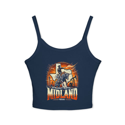 Graphic Tank Top for Women - Straight Outta Midland Design