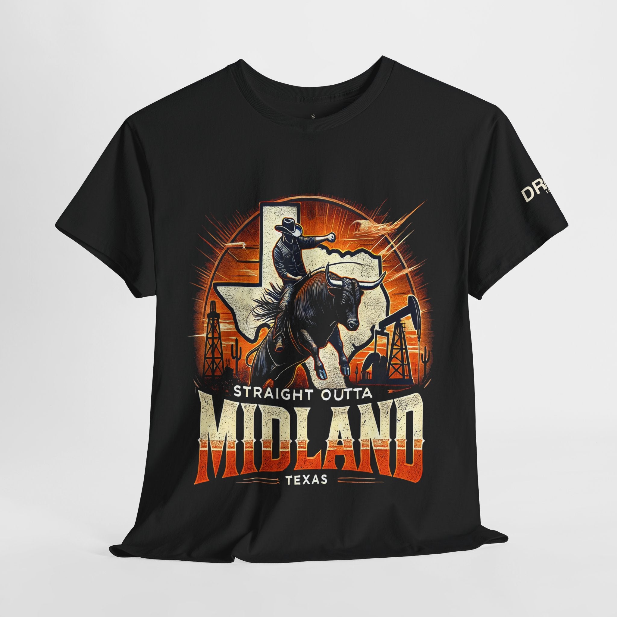 Straight Outta Midland 5 - Black - SS - Front