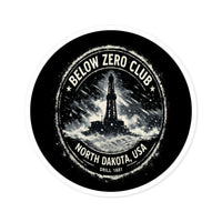 Below Zero Club — Oilfield Hard Hat or Truck Decal