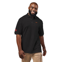 Embroidered Red Drill Logo — Executive Polo