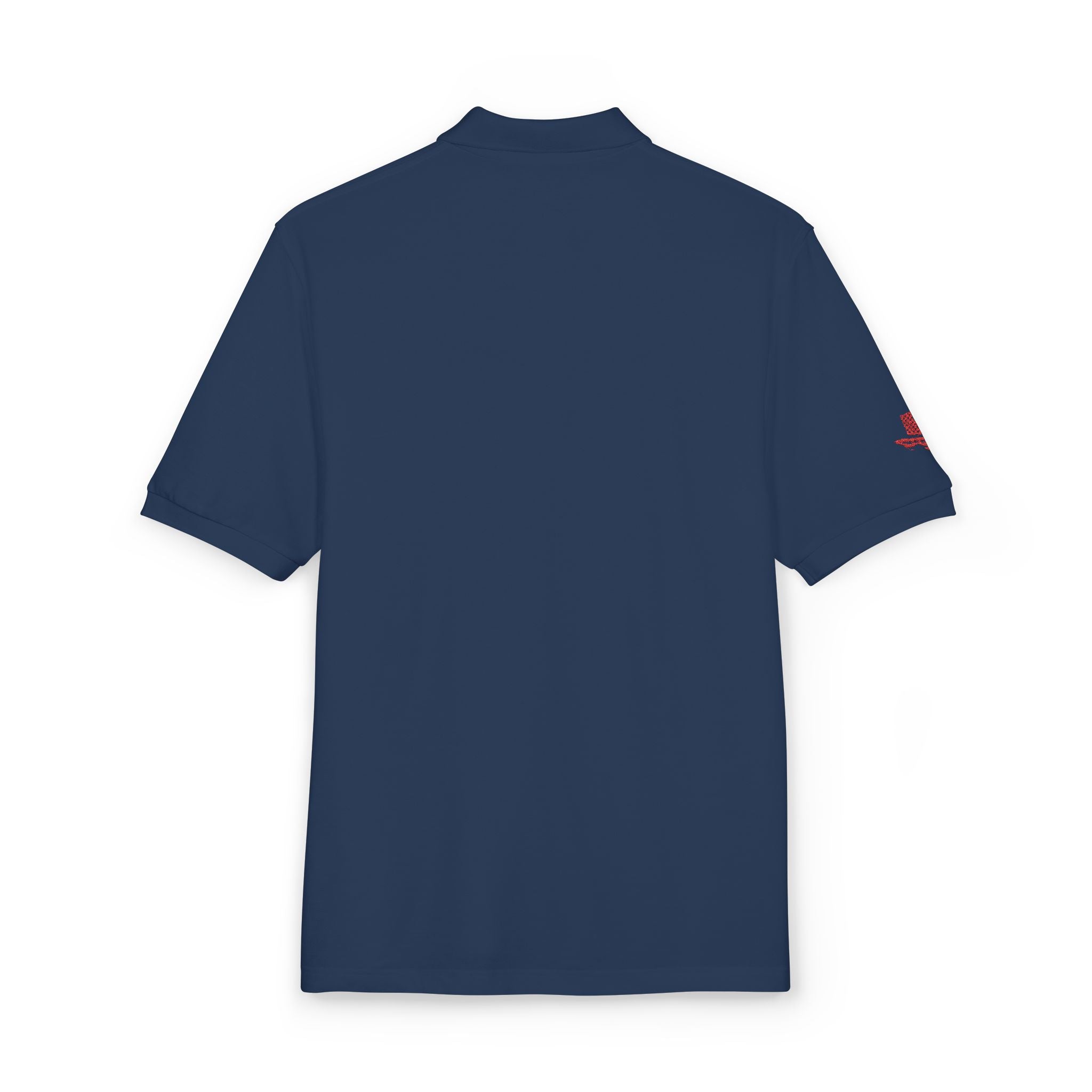 Embroidered Red Drill Logo — Executive Polo