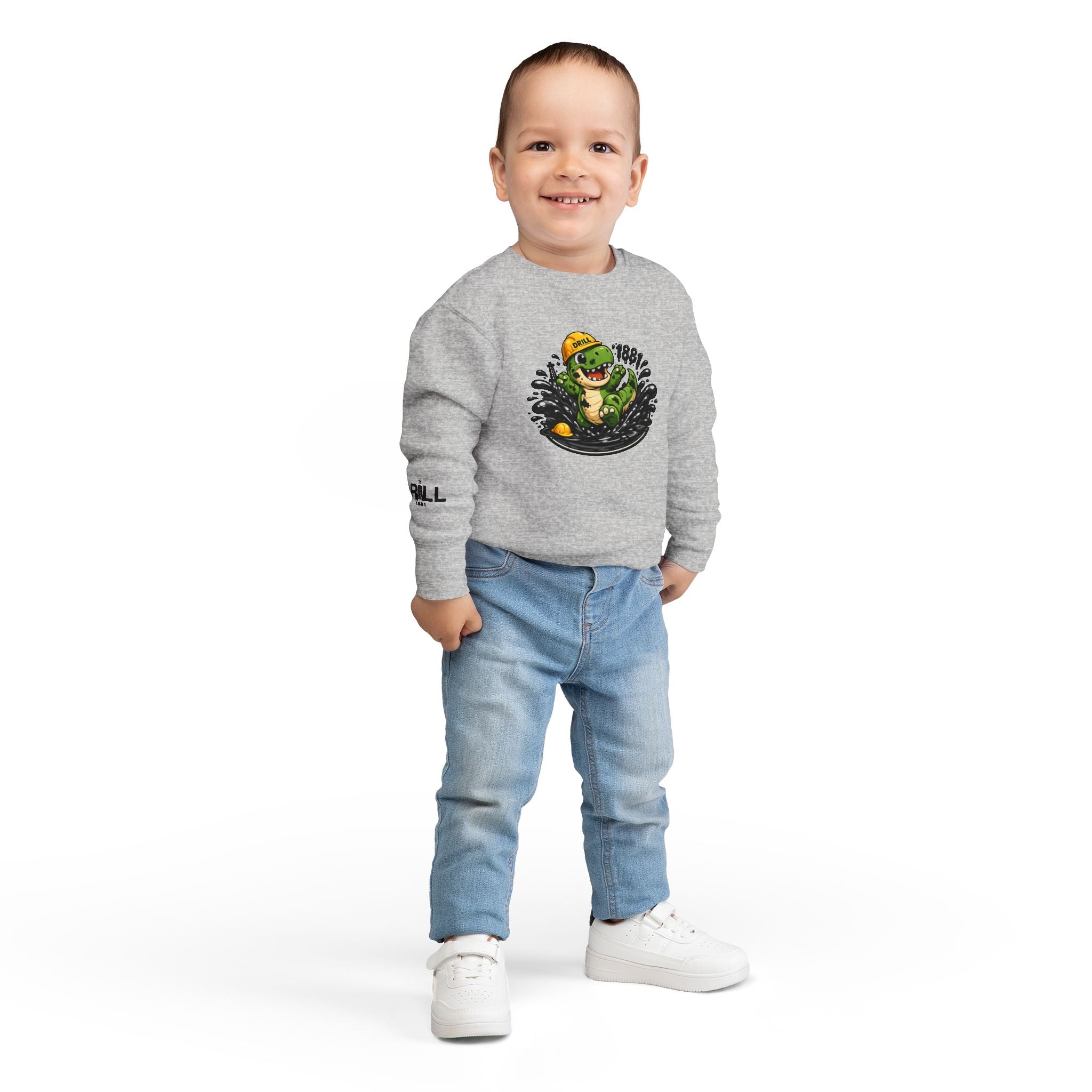 Dino Mud Splash Kids Toddler Sweatshirt