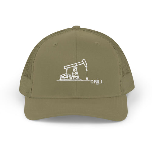 Pump Jack Sketch - Trucker Hat
