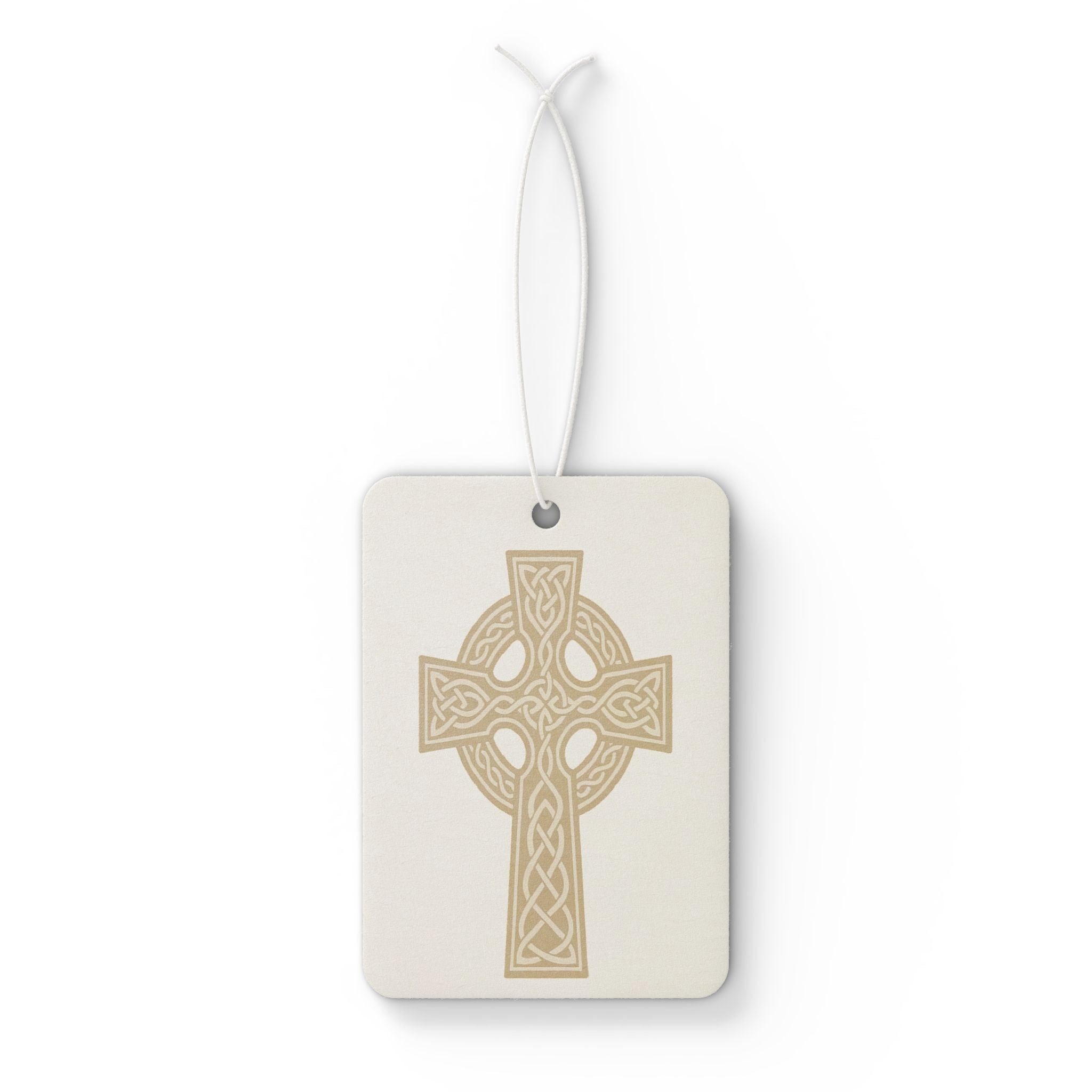 Celtic Cross Car Air Freshener – Sacred Irish Knot Design, Neutral Scents