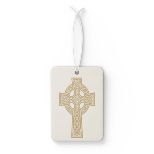 Celtic Cross Car Air Freshener – Sacred Irish Knot Design, Neutral Scents
