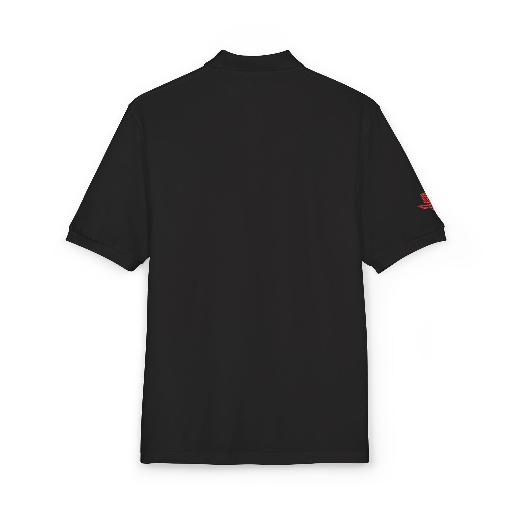 Embroidered Red Drill Logo — Executive Polo
