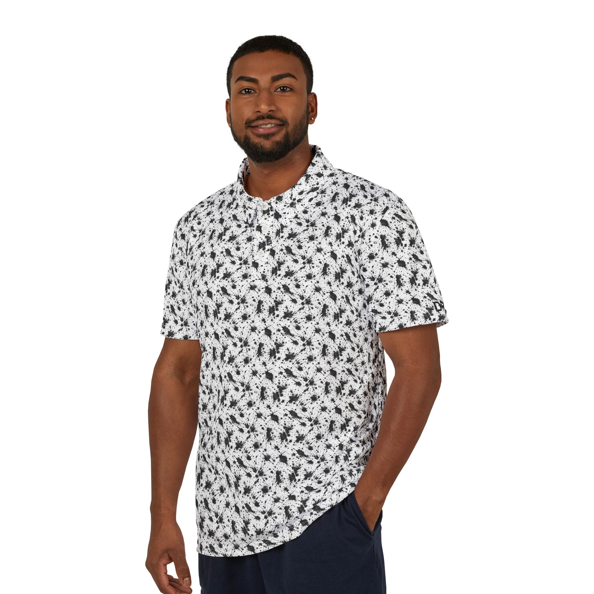 Oil Splatter - Stylish Male Polo Shirt