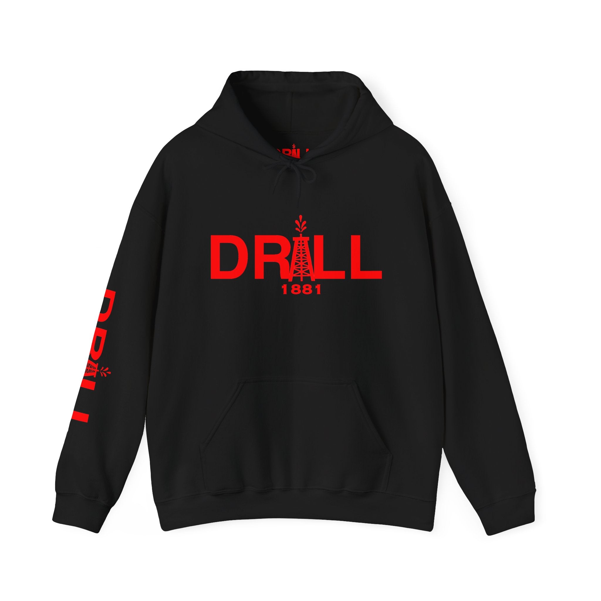 Drill Basic Red Logo - Heavy Blend™ Hoodie