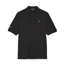 Embroidered White Jack Icon — Executive Polo