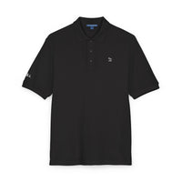 Embroidered White Jack Icon — Executive Polo