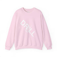 White Drill Logo Angled - Crewneck Sweatshirt