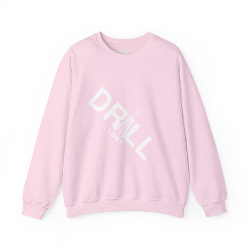White Drill Logo Angled - Crewneck Sweatshirt