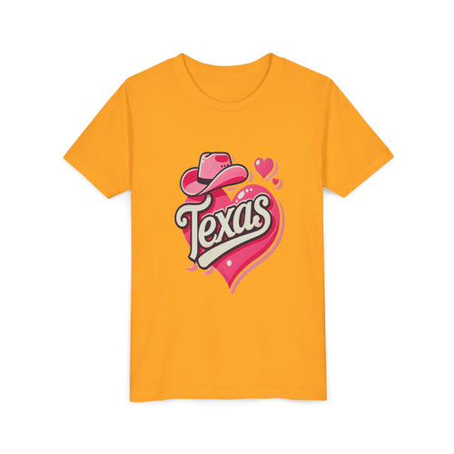 Texas Heart Youth Short Sleeve Tee - Fun & Stylish T-Shirt for Kids