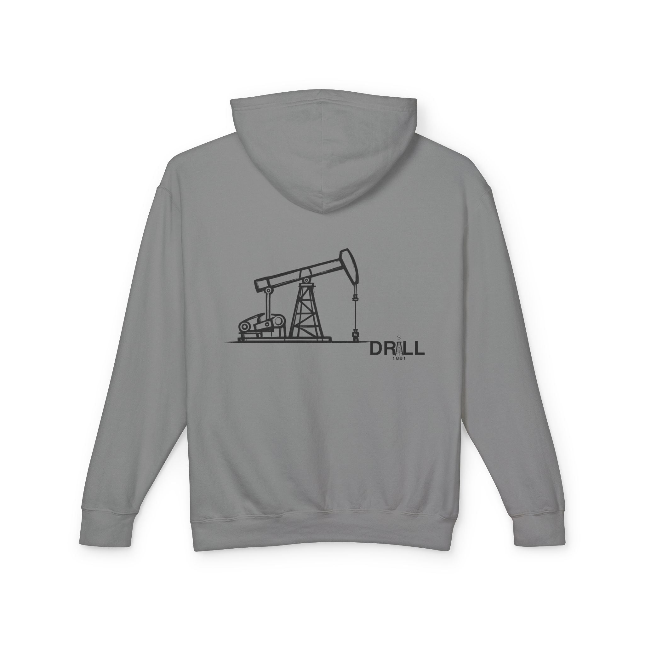 Pump Jack Sketch - Soft Lightweight Hoodie