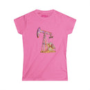 Glitter Pump Jack - Ladies Comfort Tee
