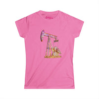 Glitter Pump Jack - Ladies Comfort Tee