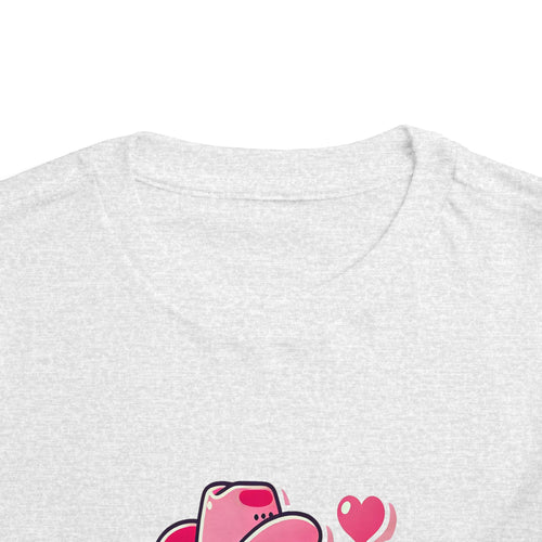 Texas Love Toddler Short Sleeve Tee - Cute Western Heart Design