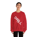 White Drill Logo Angled - Crewneck Sweatshirt