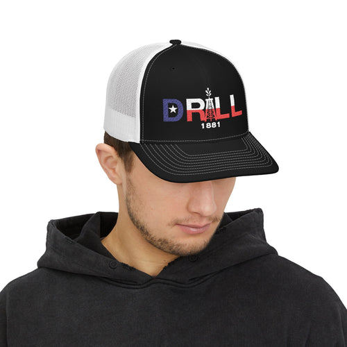 Drill Texas Flag Trucker Hat