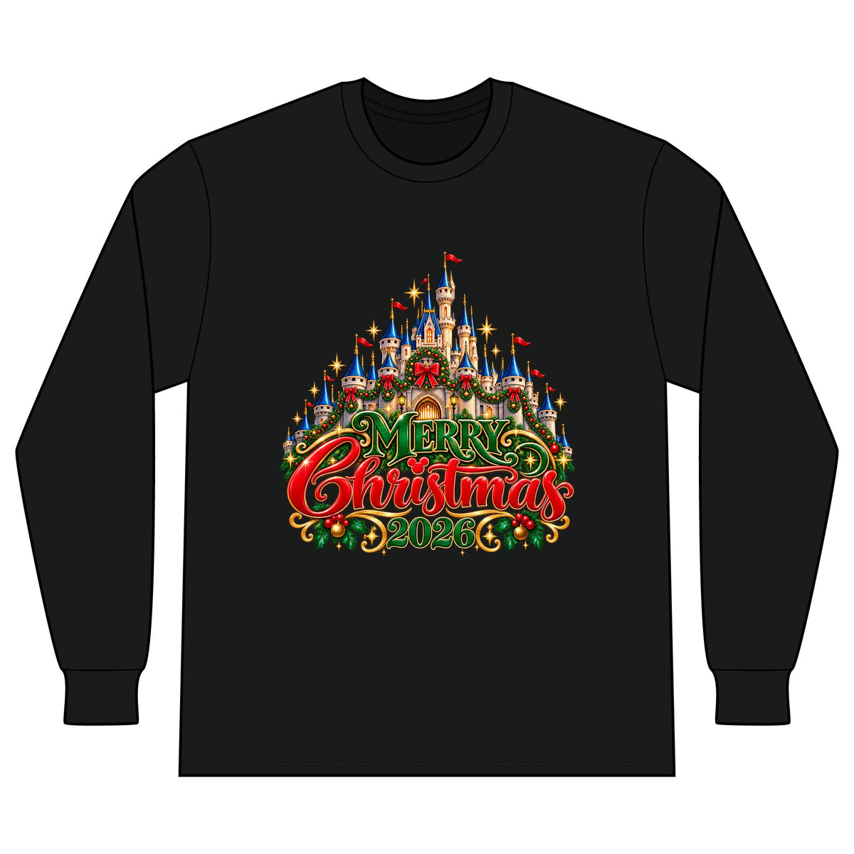Merry Christmas Long Sleeve T-Shirt - Christmas