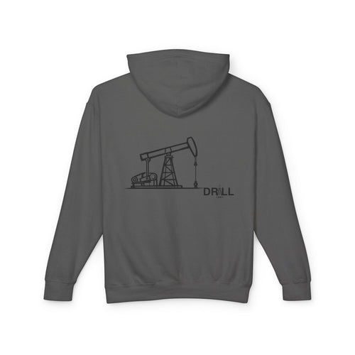 Pump Jack Sketch - Soft Lightweight Hoodie