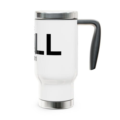 DRILL - Stainless Steel Travel Mug with Handle, 14oz
