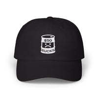 $50 Oil Classic Dad Cap - Vintage Style Adjustable White Hat