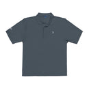 Embroidered White Jack Icon — Executive Polo