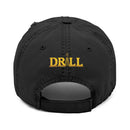 432 Drill Crew Distressed Hat with Embroidery