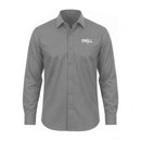 Embroidered 'DRILL' Work Shirt — Long Sleeve Button-Up