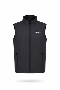 Embroidered White DRILL Logo - Soft Shell Vest Men's Lightweight Workwear
