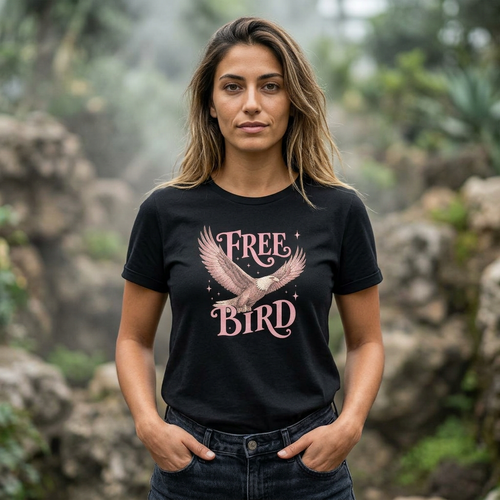 Free Bird Women's Tee — Vintage Eagle Graphic Shirt
