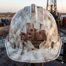 Rusty Drill Texas - Oilfield Hard Hat or Truck Decal