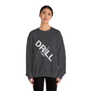 White Drill Logo Angled - Crewneck Sweatshirt