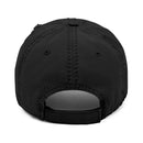 Distressed Dad Hat with 'DRILL Shield' Embroidery - Casual Style
