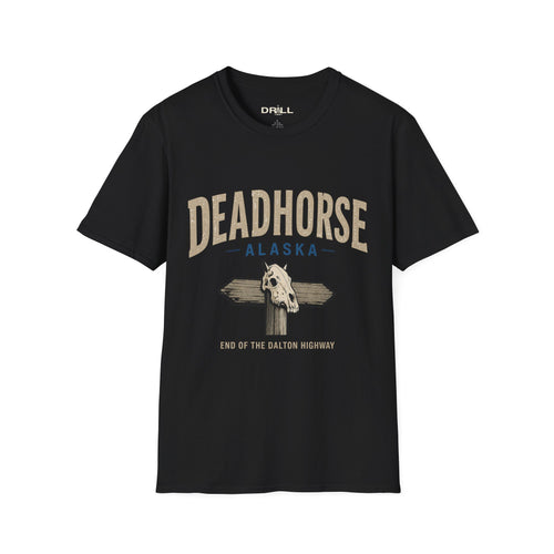 Deadhorse Alaska T-Shirt Tan — End of the Dalton Highway Graphic Tee