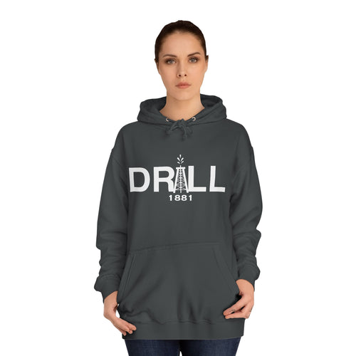 DRILL Premium Hoodie WhiteLogo