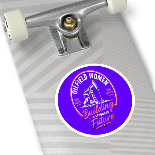Oilfield Woman Hat Sticker - Hard Hat or Truck Decal