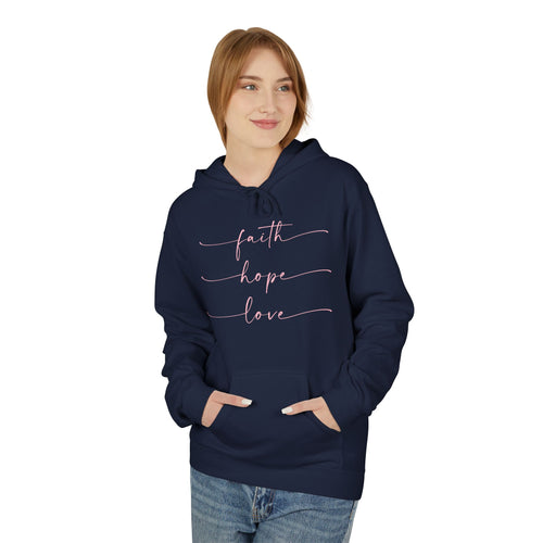 Faith, Hope, Love - Midweight Softstyle Fleece Hoodie