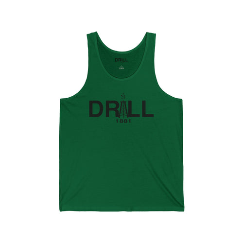 Drill 1881 Unisex Jersey Tank - Black Logo