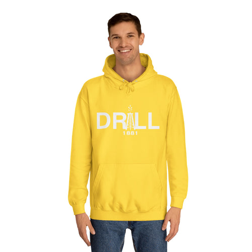 DRILL Premium Hoodie WhiteLogo