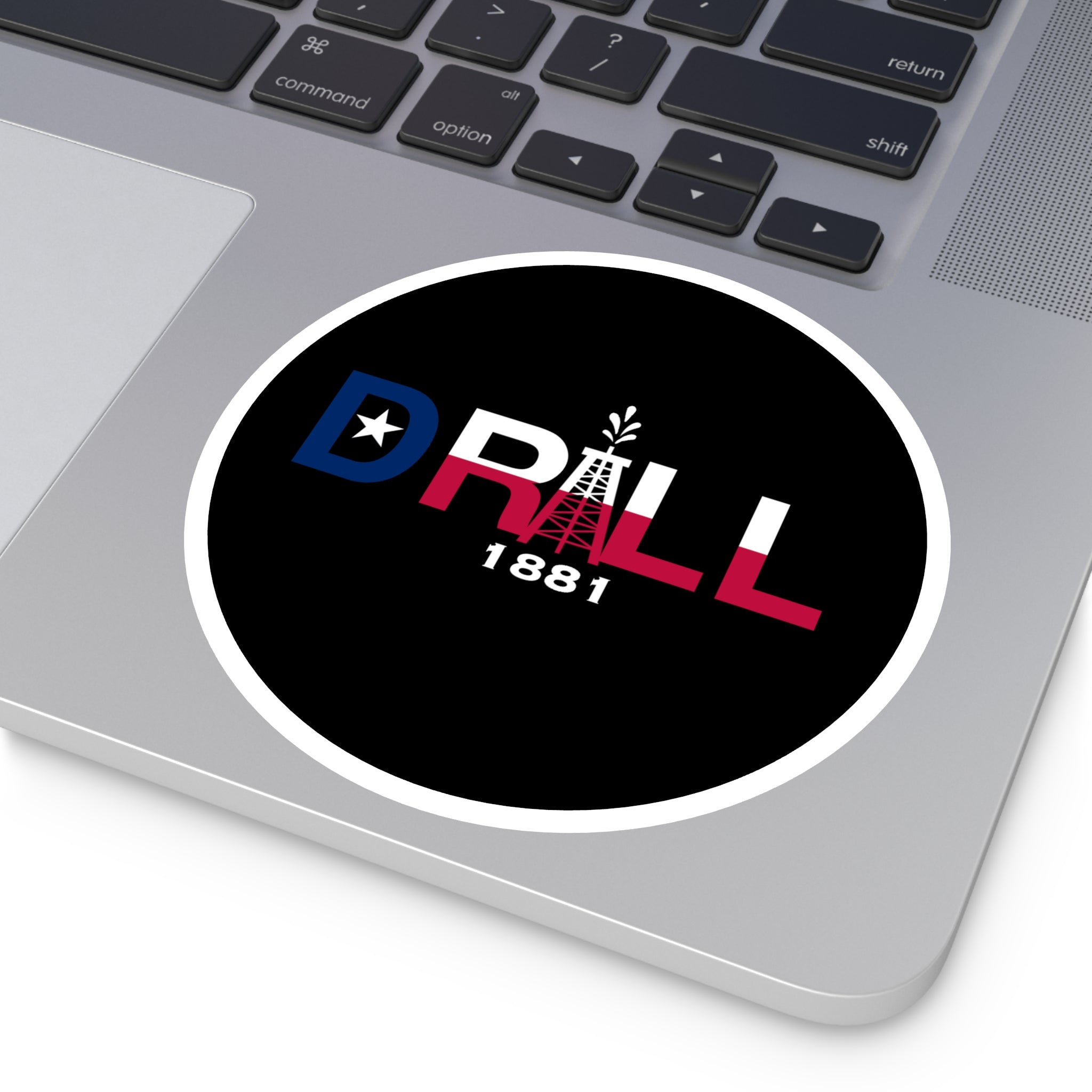 Texas Drill Logo — Oilfield Hard Hat or Truck Decal