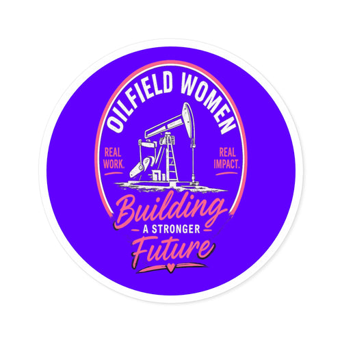 Oilfield Woman Hat Sticker - Hard Hat or Truck Decal
