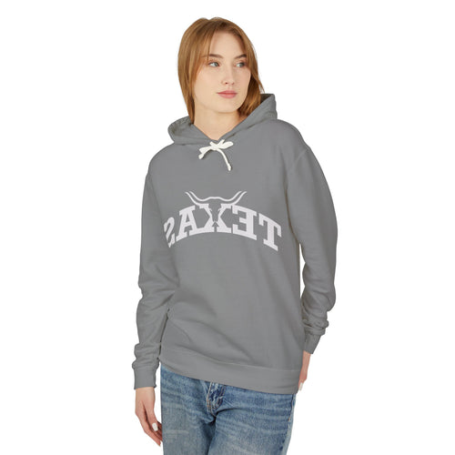 Texas Longhorn Backwards Logo - Soft Lightweight Hoodie