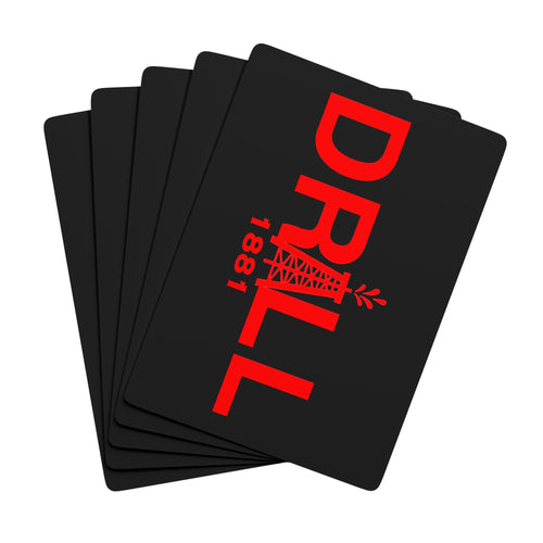 Limited Edition DRILL Cards Set - Unique Card Games, Perfect for Poker Night, Gifts for Gamers, Collectors, Casino Style