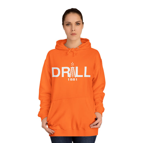 DRILL Premium Hoodie WhiteLogo