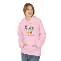 Tis the Season, Cute Ghosts Holiday Hoodie, Cozy Fleece Sweater for Halloween, Fall Festivity Clothing, Unisex Pullover