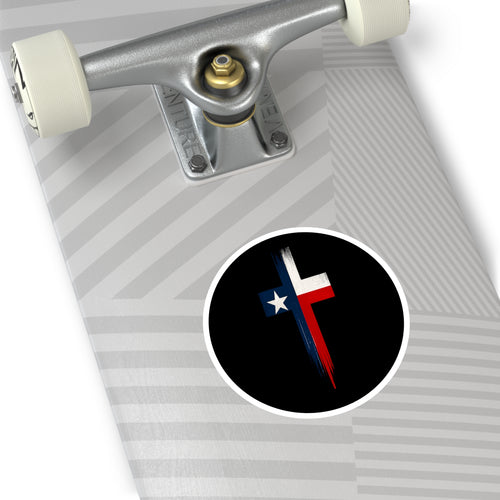 Texas Cross — Oilfield Hard Hat or Truck Decal