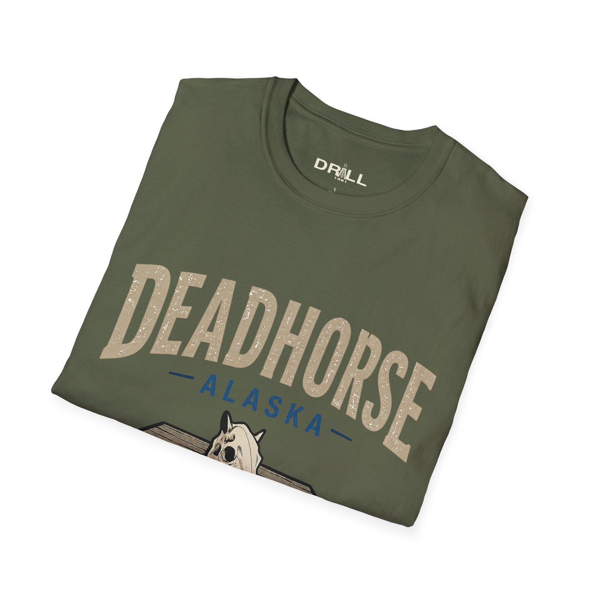 Deadhorse Alaska T-Shirt Tan — End of the Dalton Highway Graphic Tee